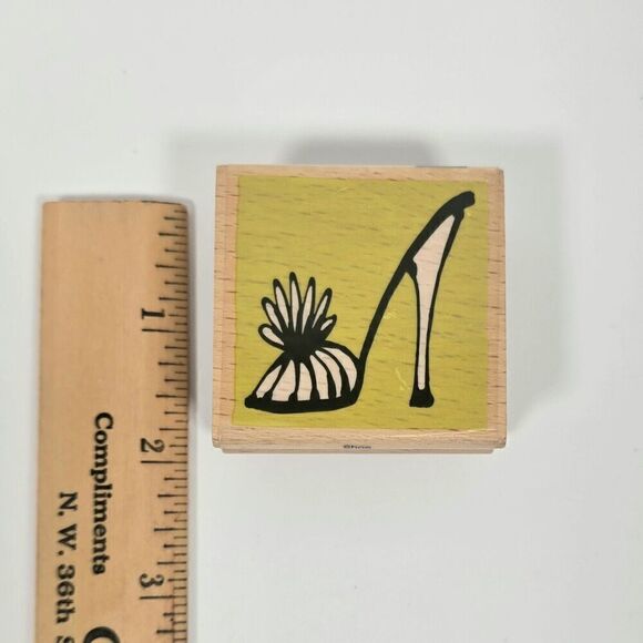 Lot of 9 Rubber Stamps Wood Mounted Mixed Themes Arts And‎ Crafts - Picture 8 of 16